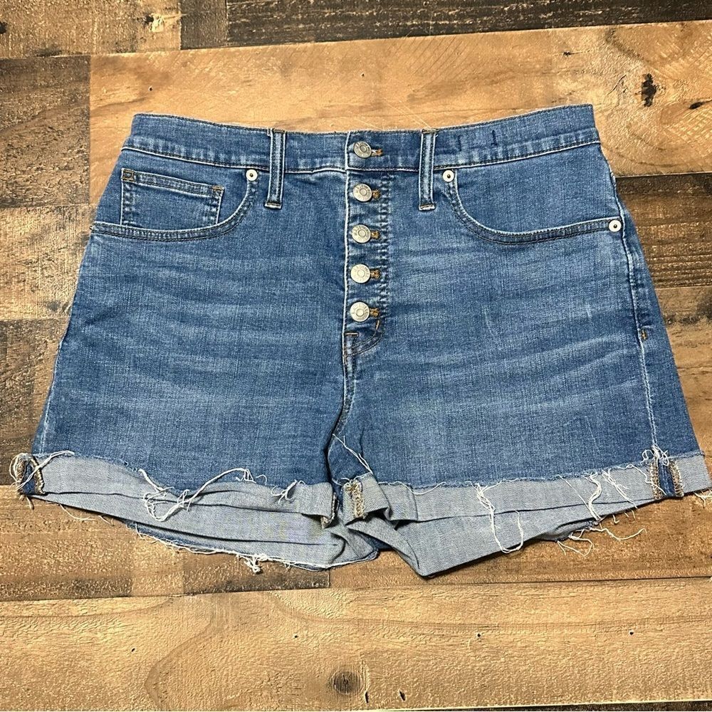 Madewell High-Rise Denim Shorts - Picture 1 of 6
